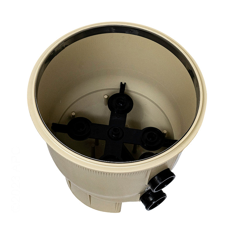 Pentair Bottom Assembly Quad DE Replacement w/Drain Plug - 195999