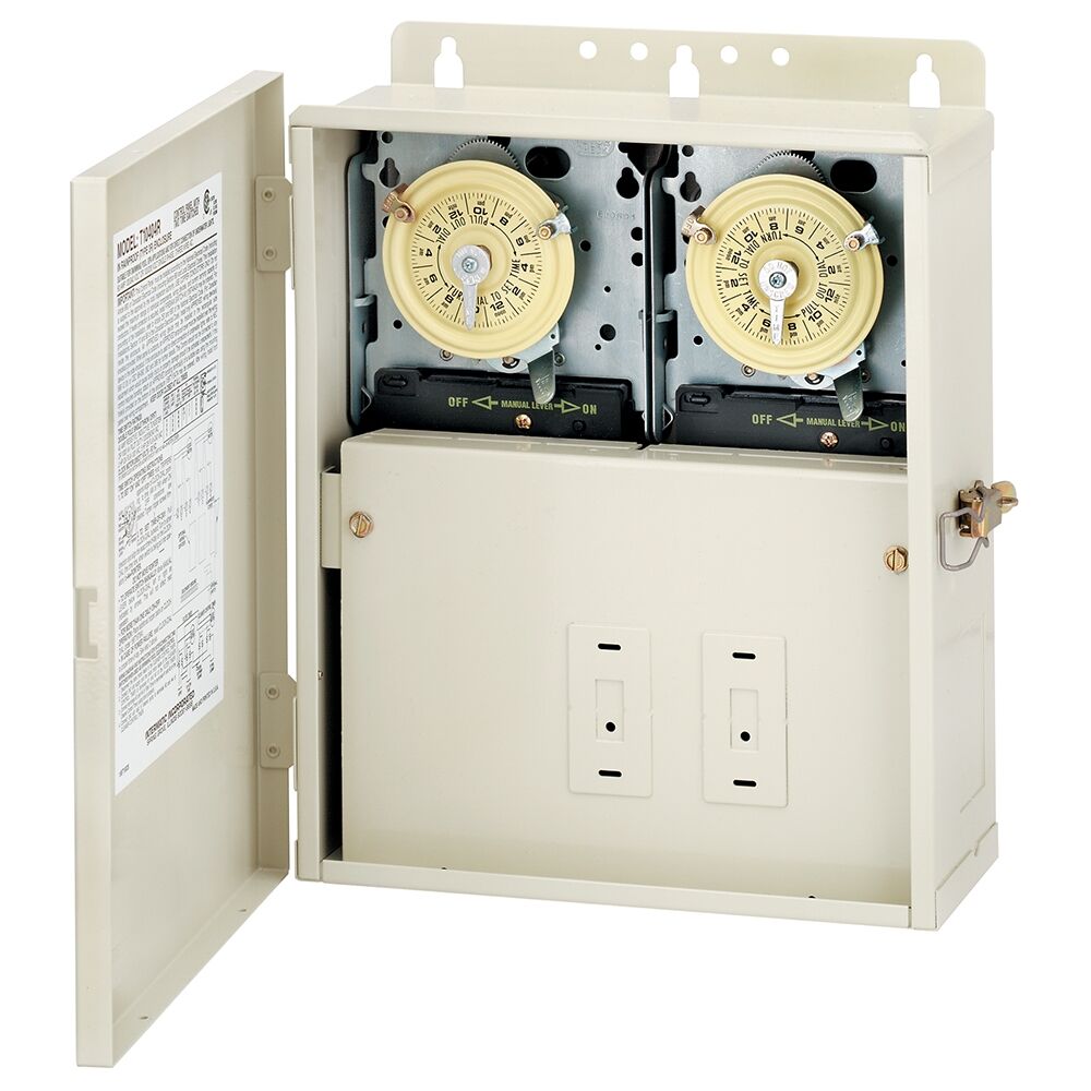 Intermatic T10000R Control Panel, Two T104M Mechanisms T10404R Parts & Diagram