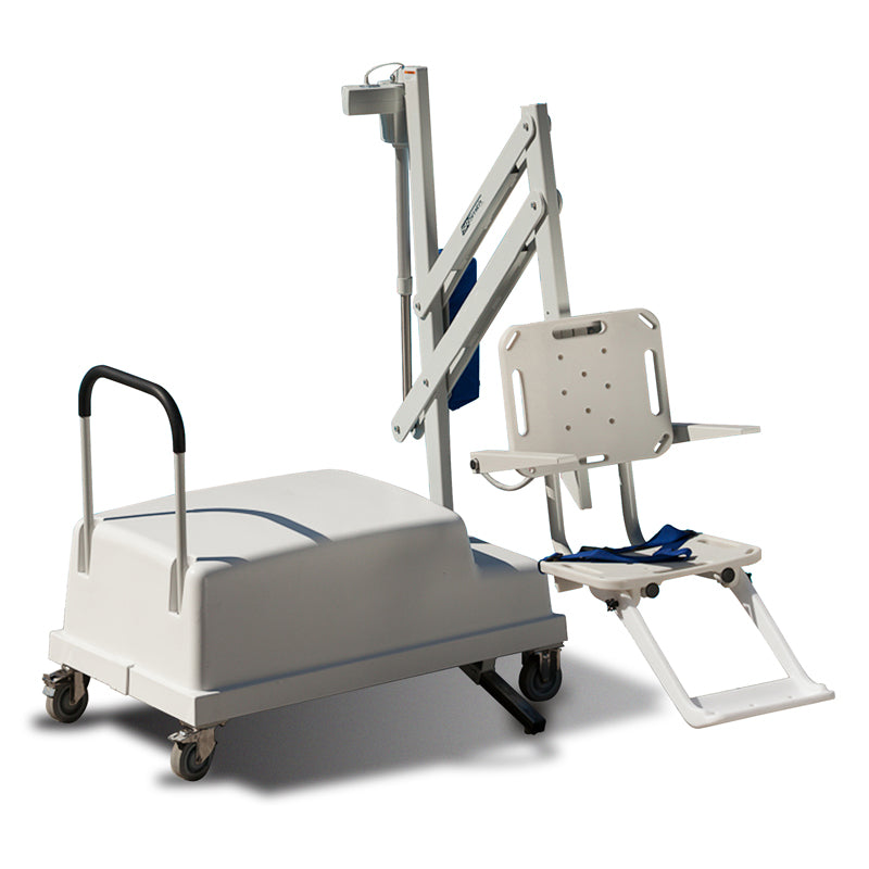 S.R. Smith PAL2® 202-0000 Gray Mist Portable Pool Lift; 300 lb Capacity, 240 Degree Rotation