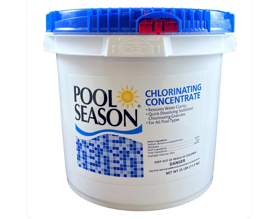 SUNCOAST CHEMICALS POOL SEASON CHLOR CONCENTRATE 25# | 47251310