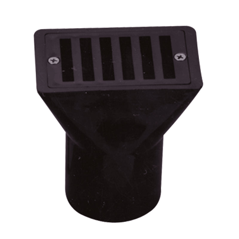 Pentair Water Pool and Spa Inc Gutter Drain with Grate 2"x4" Black - 540064