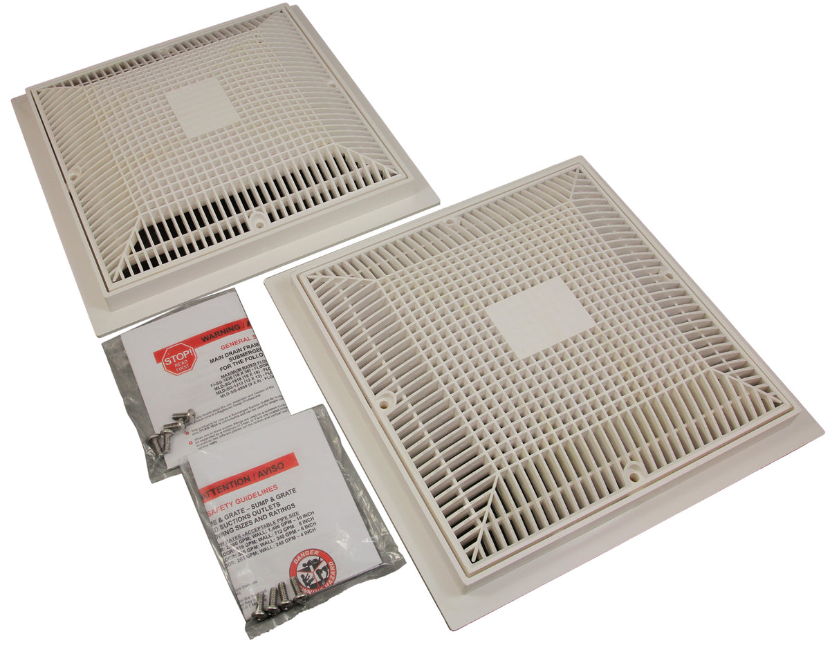 Neptune-Benson Evoqua Frame & Grate Mld 12X12 Dome 2Pk Nsf 12" X 12" - 1002-5102 - 1002-5369