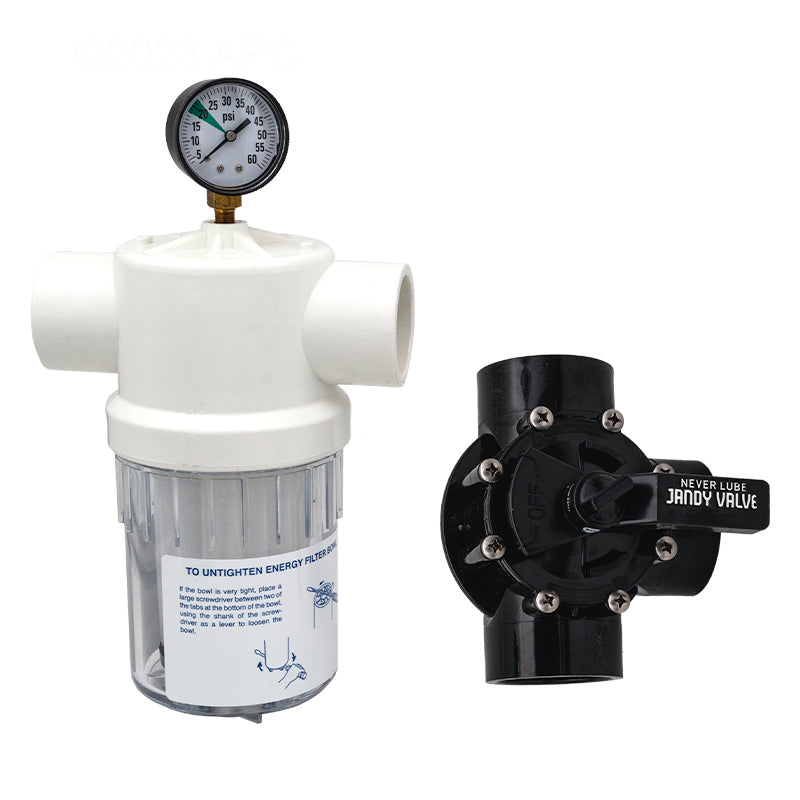 Jandy Zodiac Energy Filter With Gauge Plus Neverlube Valve - 6488