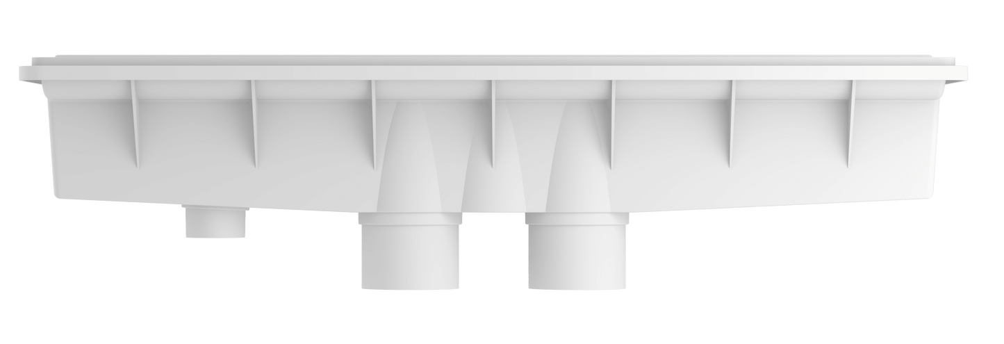 A&A AVSC DUAL PEBBLE TOP CHANNEL DRAIN LT GRAY PHX