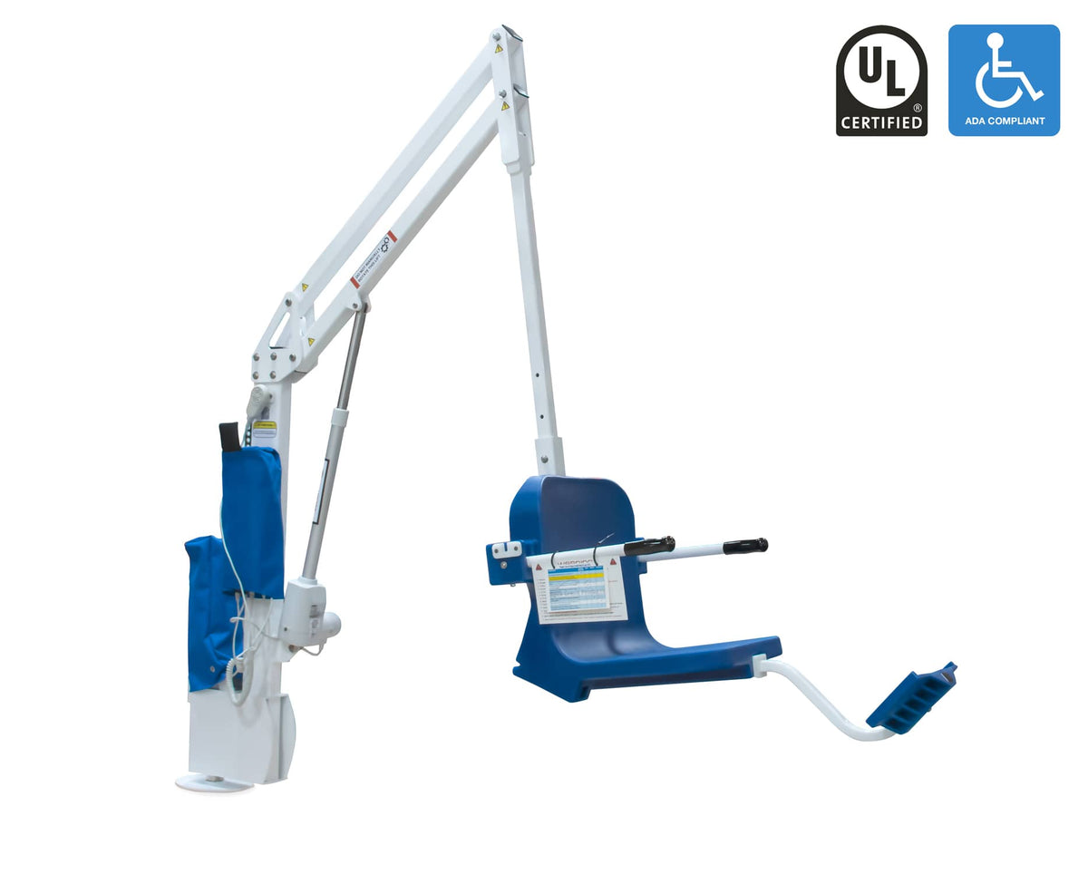 Aqua Creek Lift White W Blue Seat W/o Anchor 375# Cap Scout Excel - F-SCTXL