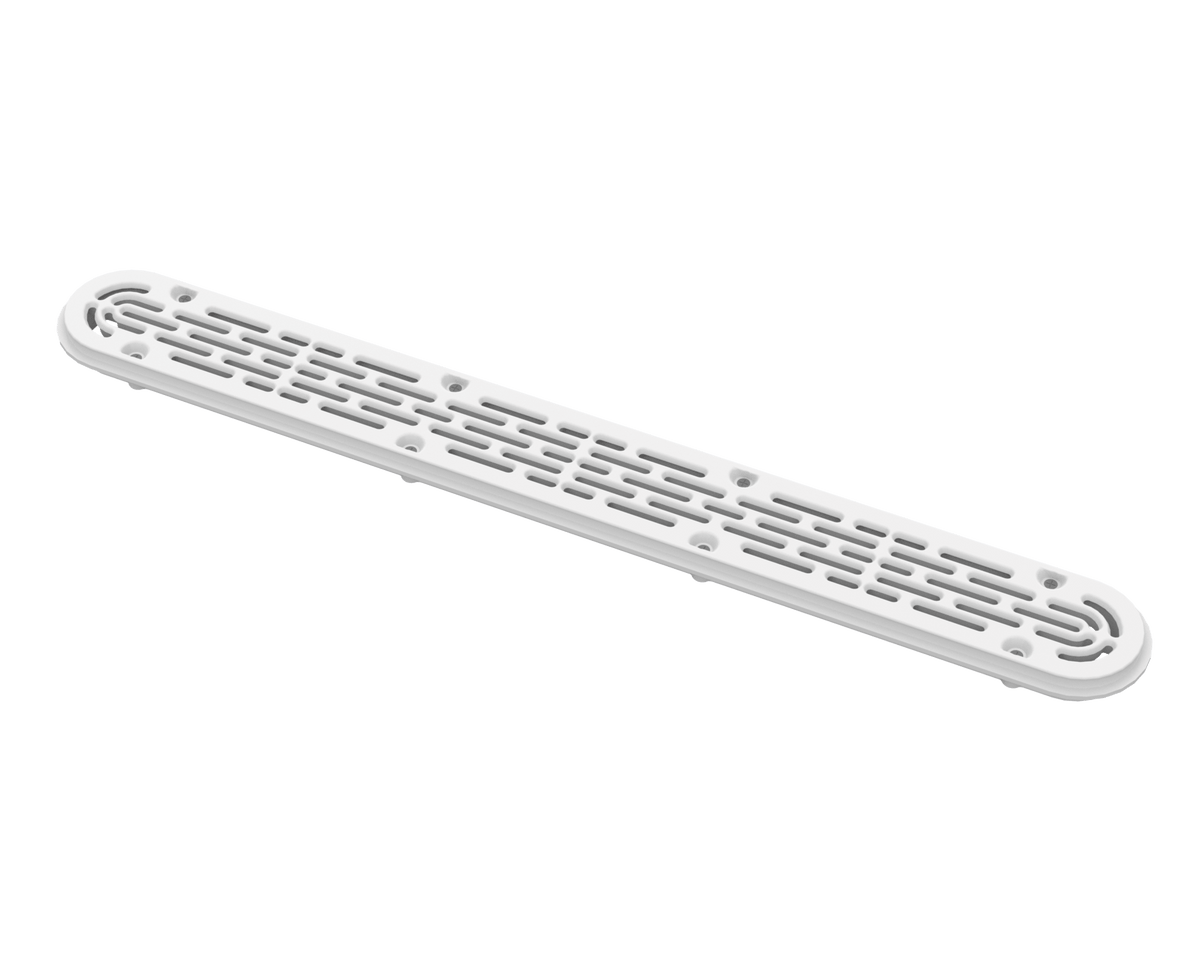 AquaStar Pool Products Channel Drain Frame & Grate 32" Black Flat - 32CDFLFR102