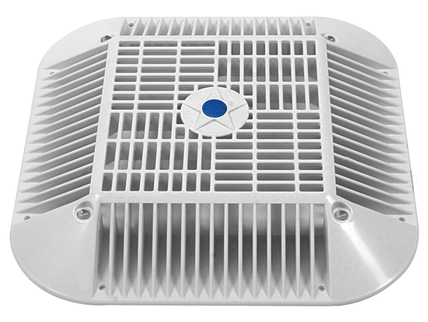 AquaStar 14" Square Anti-Entrapment Suction Outlet Cover for 9" Square Retrofits or New Construction, Light Gray | 914103