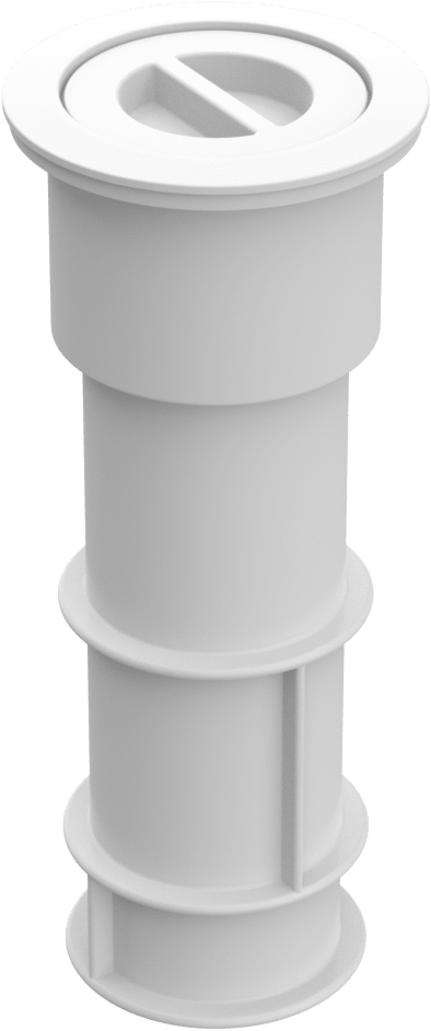 Aquastar 7-1/2" Umbrella Stand With Sleeve and Center Cap Plastic Tan | US108