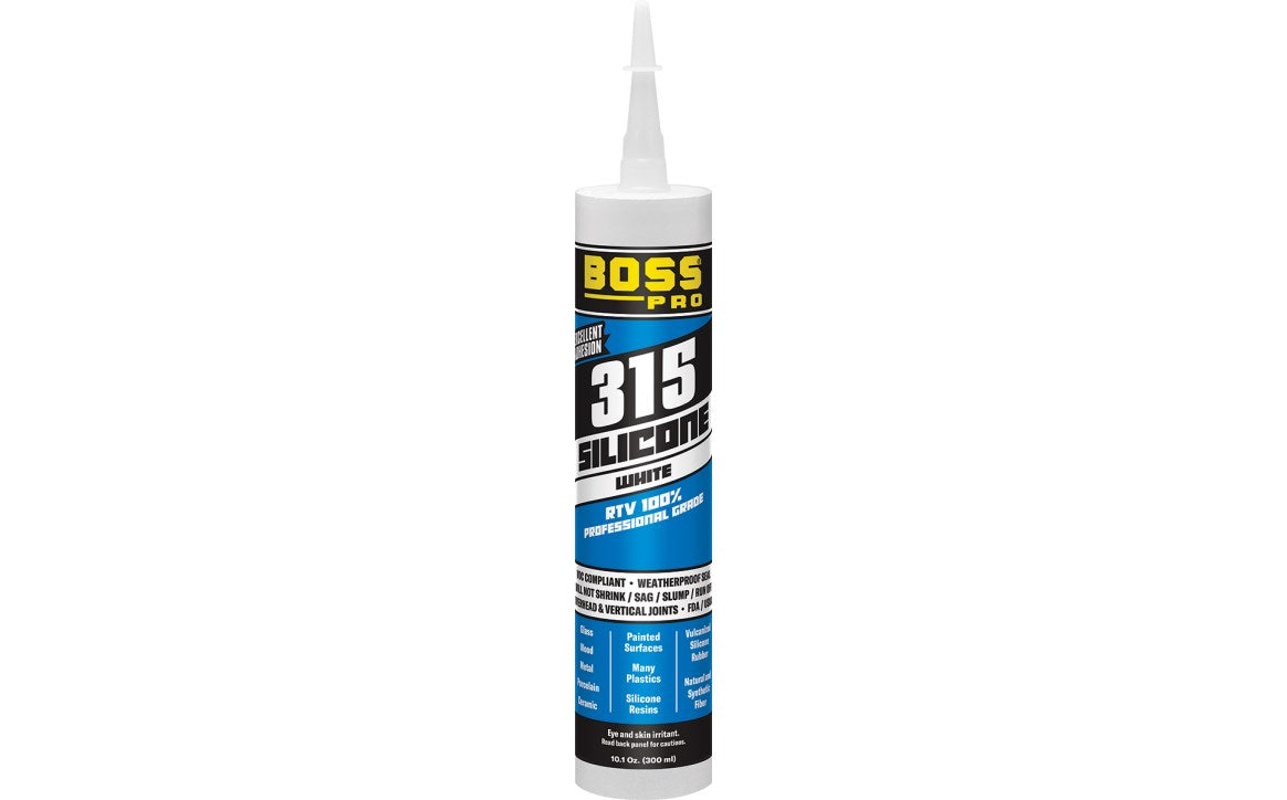 Boss 315 Rtv 100% Silicone Sealant 3OZ Clear - 142162