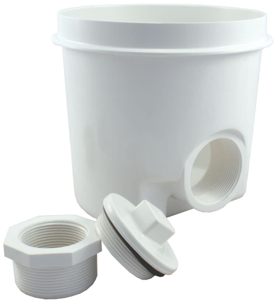 CMP Gunite Main Drains 2" FIP Side Port, Sump Only, White | 25521-000-000