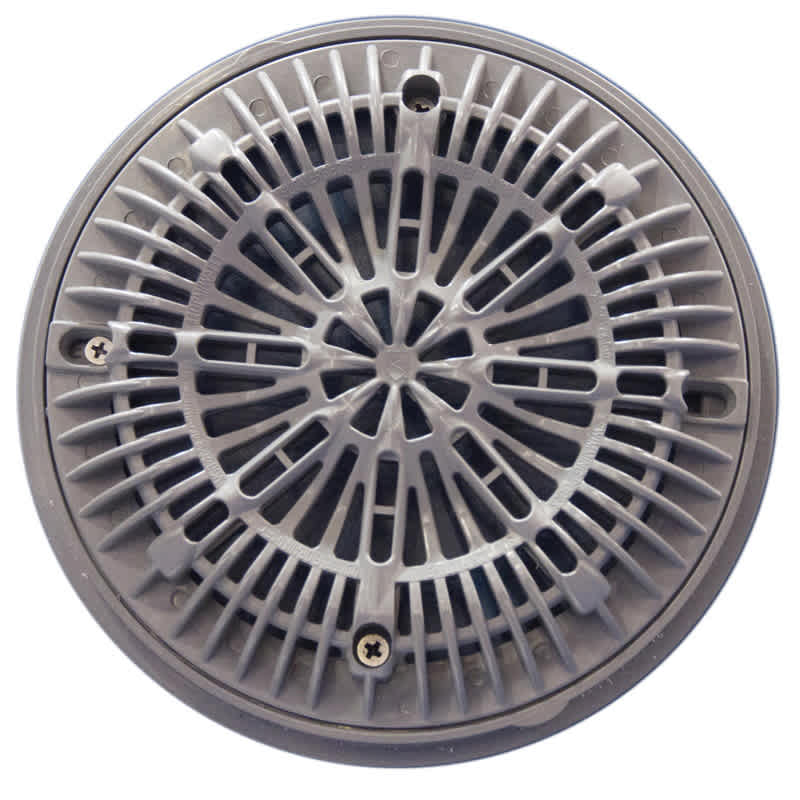 CMP Gunite Main Drain Frame; Galaxy Lid (Av);8" Gray | 25531-001-000