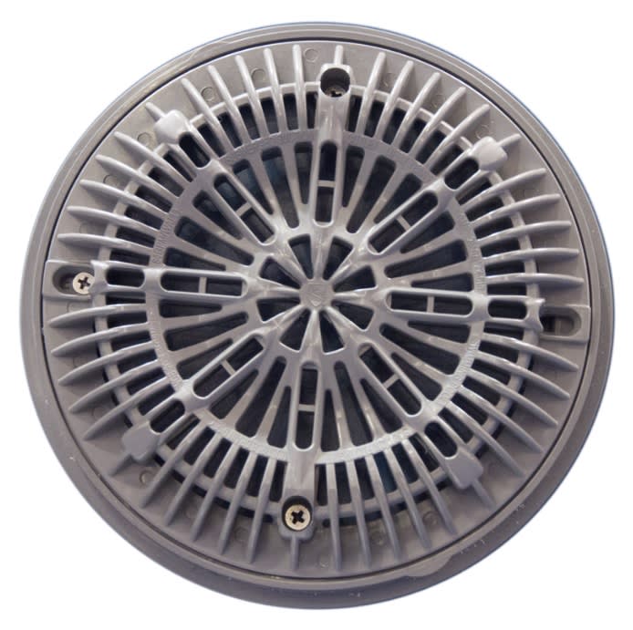 CMP Gunite Main Drain Frame, Galaxy Lid (Av), 8"Dark Gray | 25531-007-000