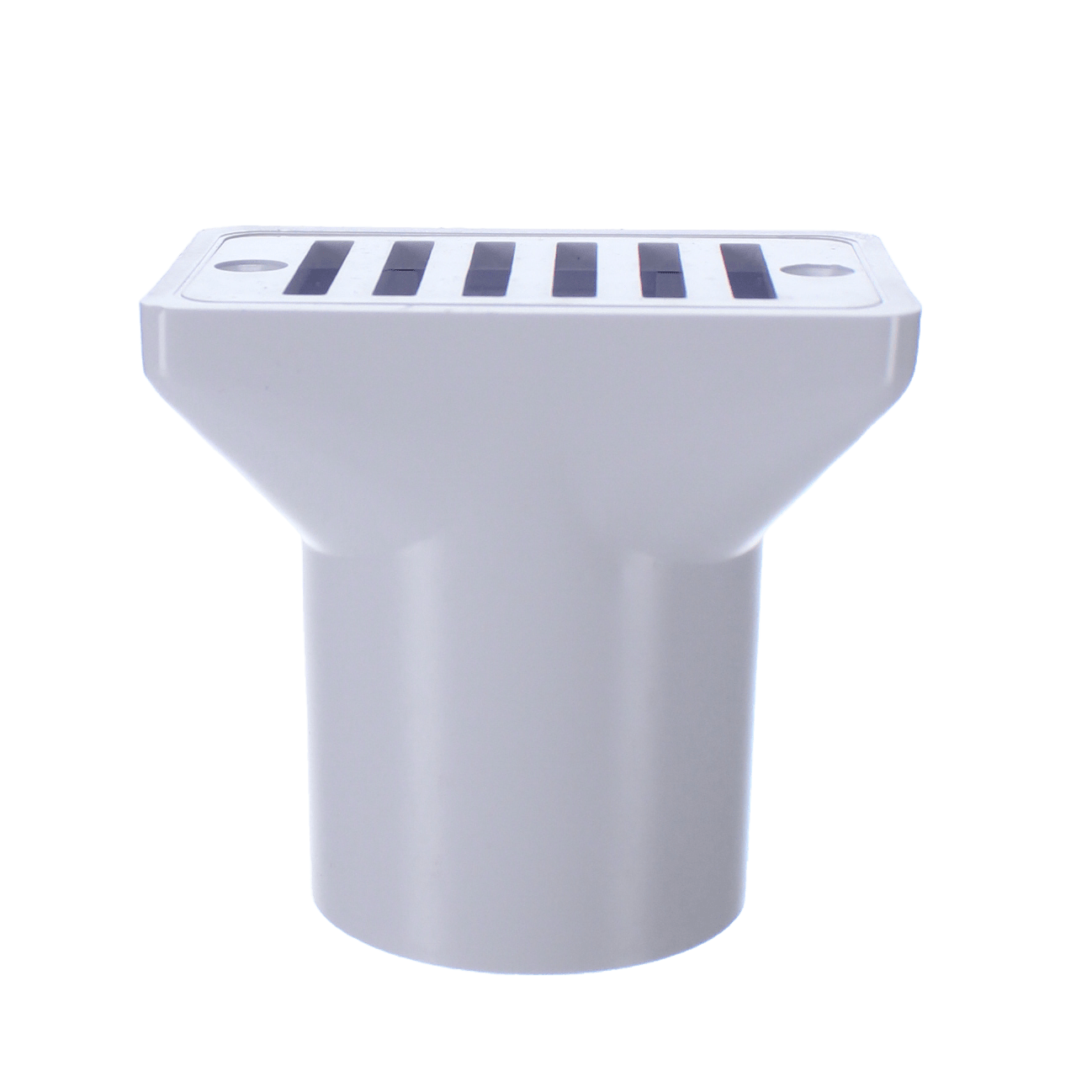 CMP Gutter Deck Drain White Fip X Soc , 2" X 2" | 25533-000-000