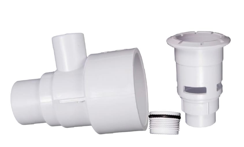 CMP Straight Body Assembly,Gunite, 4", 1.5" Spigot x 1" Spigot