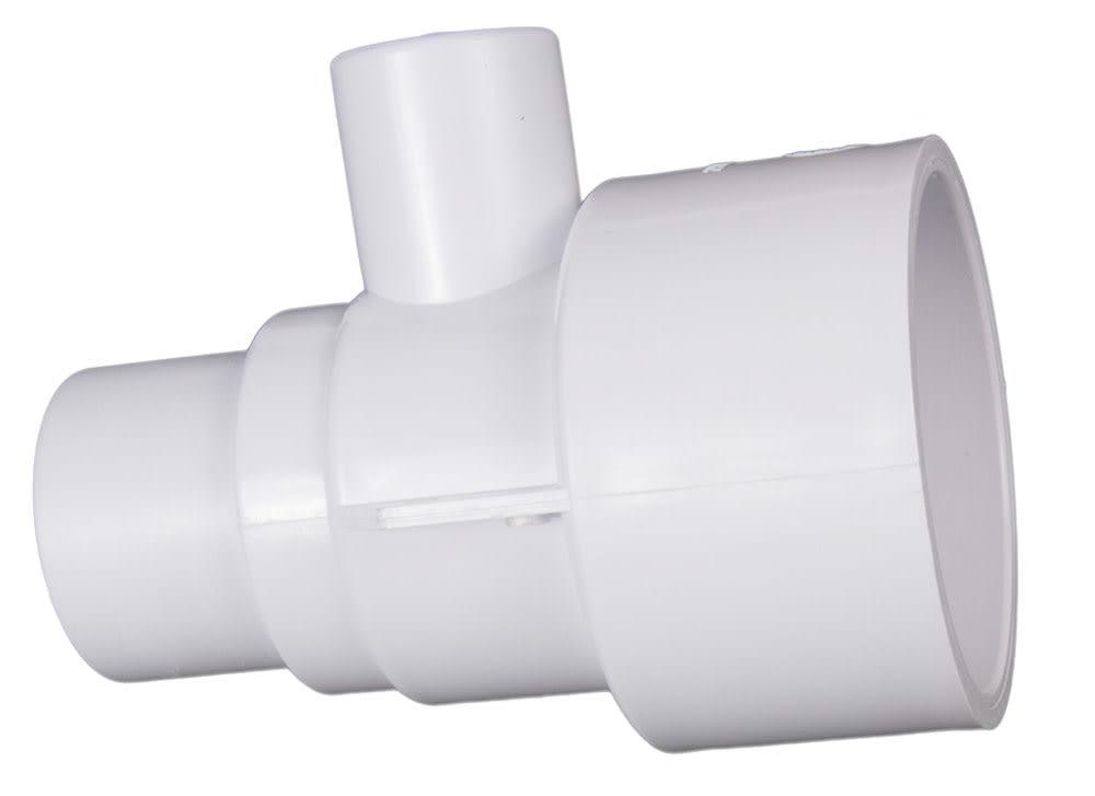CMP Straight Body Assembly,Gunite, 4", 1.5" Spigot x 1" Spigot