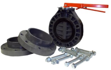 Westlake Pipe & Fittings Bfv & Flange Kit W/ Zinc Bolts 6" 311 - KIT60311Z