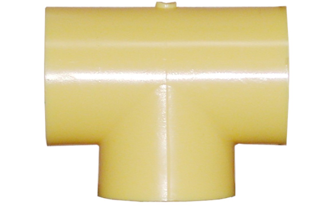GF Central Plastics 1.5" x 1.5" Socket Fittings Tee: PE2708, IPS x IPS, DR7 - 360002211