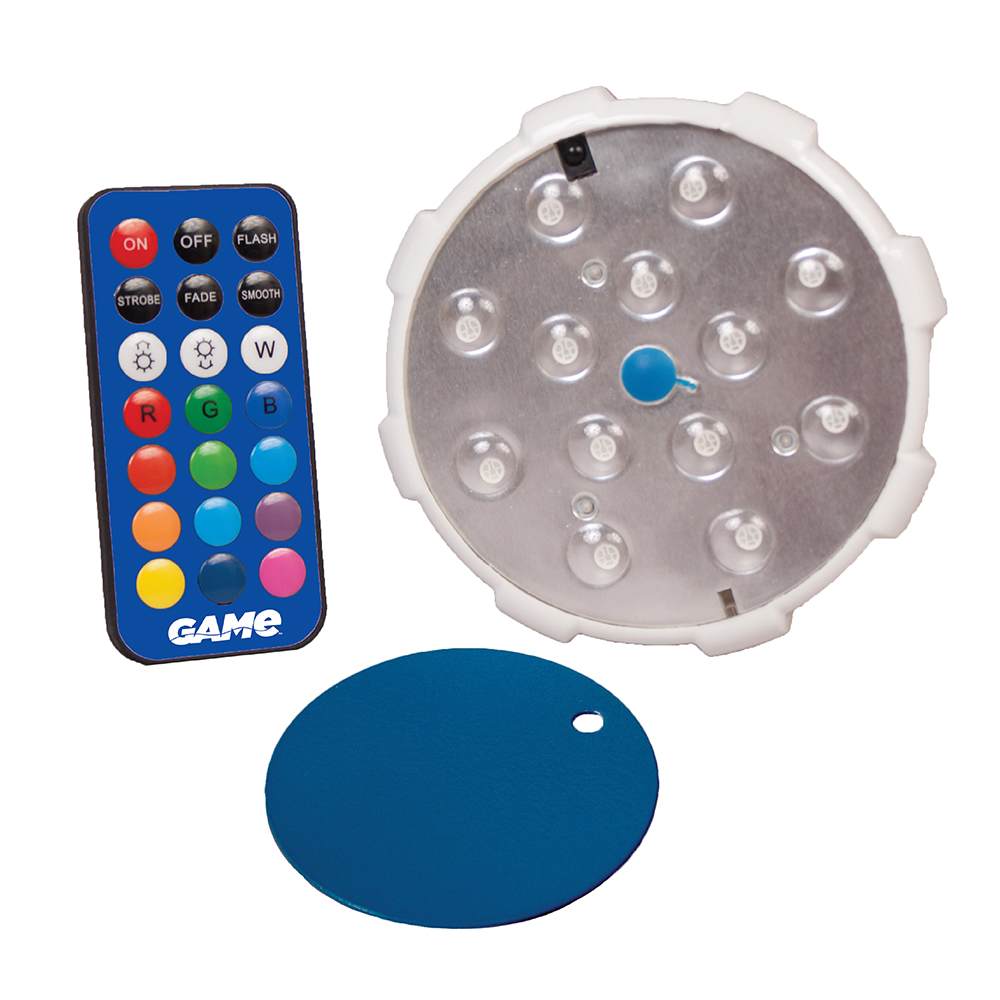 GAME Magnetic LED Color Changing Pool Wall Light w/Remote | 4307