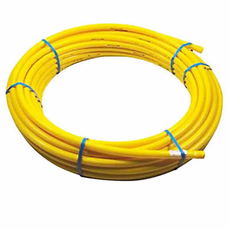 1" IPS x 100' Yellow MDPE Natural Gas Flexible Pipe