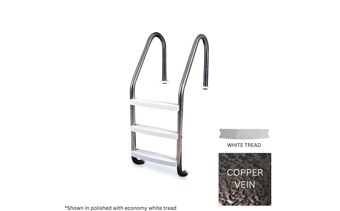Global Pool Products Copper 3-STEP Ladder .065" - GPP-LD-C65-3ST-CV