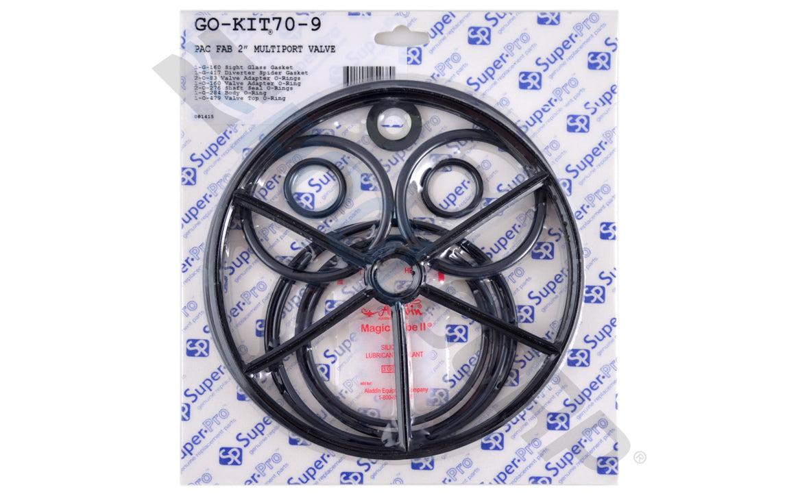 Super-Pro GO-KIT70-9 Pac-Fab 2" Multiport Valve Seal Kit