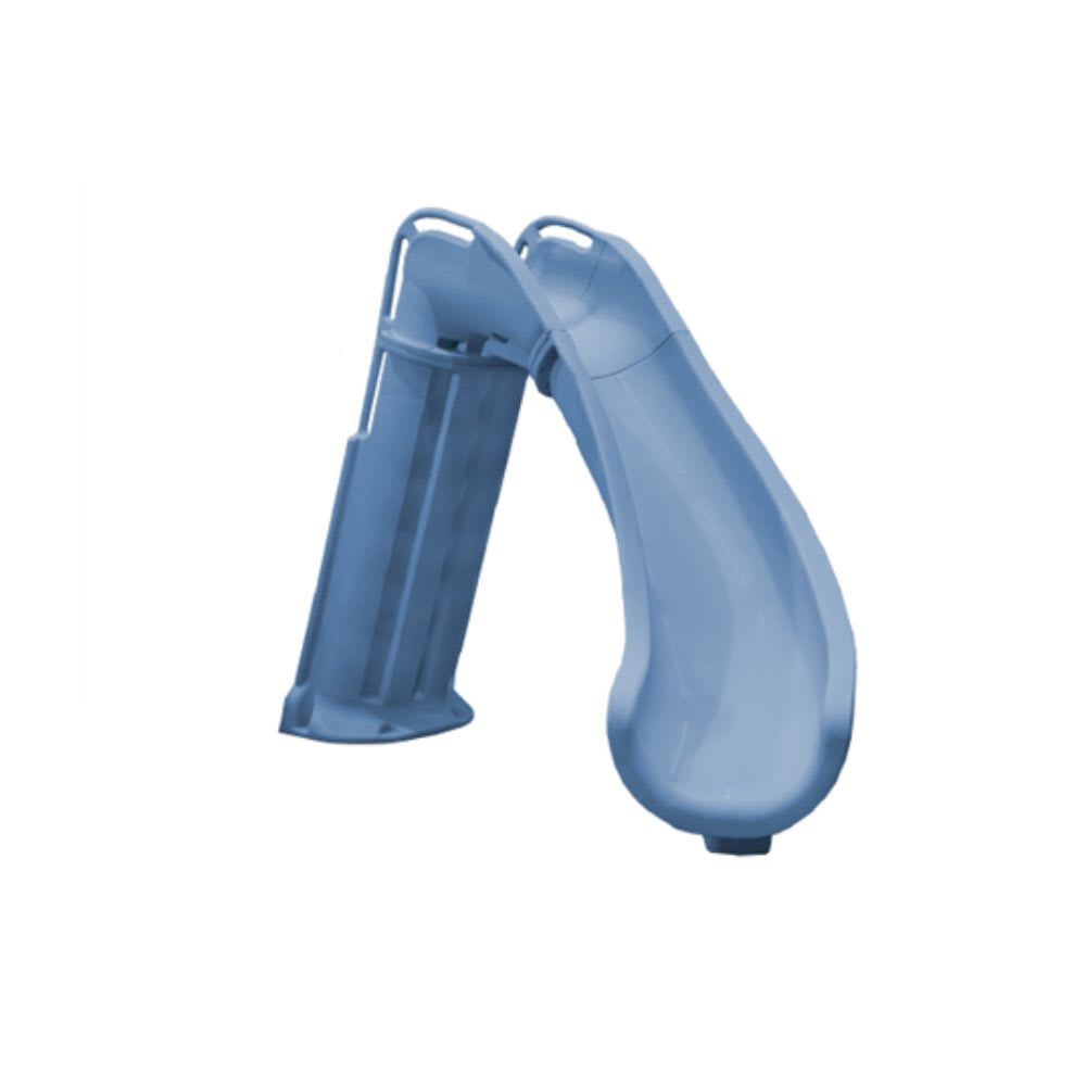 Global Pool Products GPP Bad Axe X6 Pool Slide Blue Quartz, Right, 6' x 7'9" - GPPS-BAX6-BQ-R