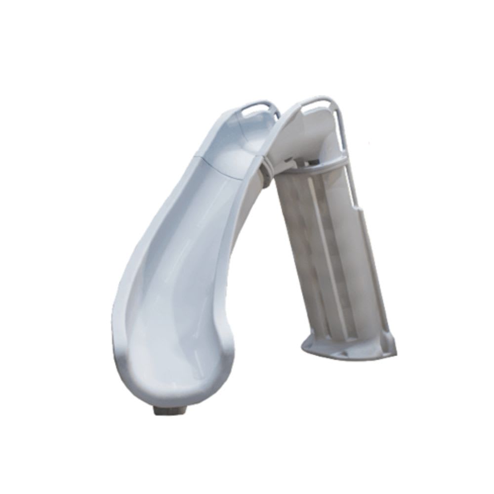 Global Pool Products GPP Bad Axe X6 Pool Slide Silver Quartz, Left, 6' x 7'9" - GPPS-BAX6-SQ-L