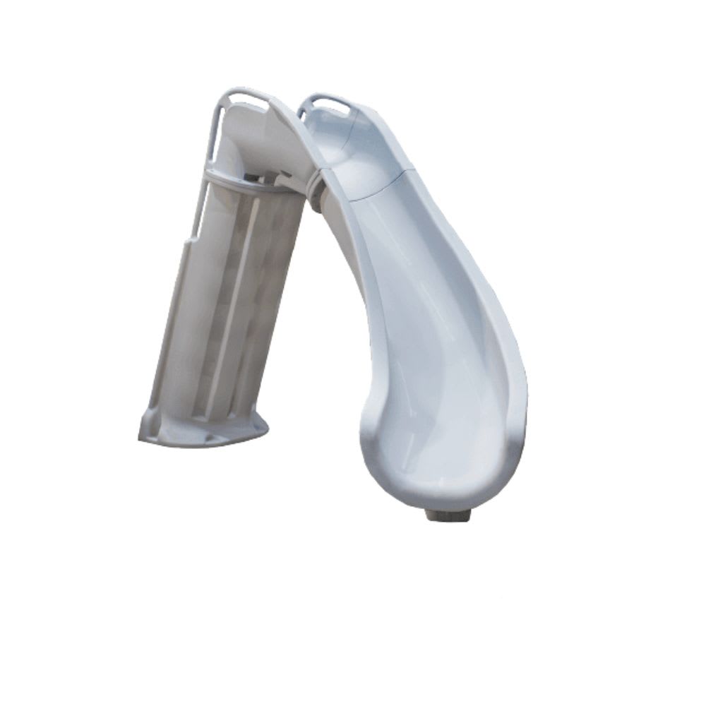 Global Pool Products GPP Bad Axe X6 Pool Slide Silver Quartz, Right, 6' x 7'9" - GPPS-BAX6-SQ-R