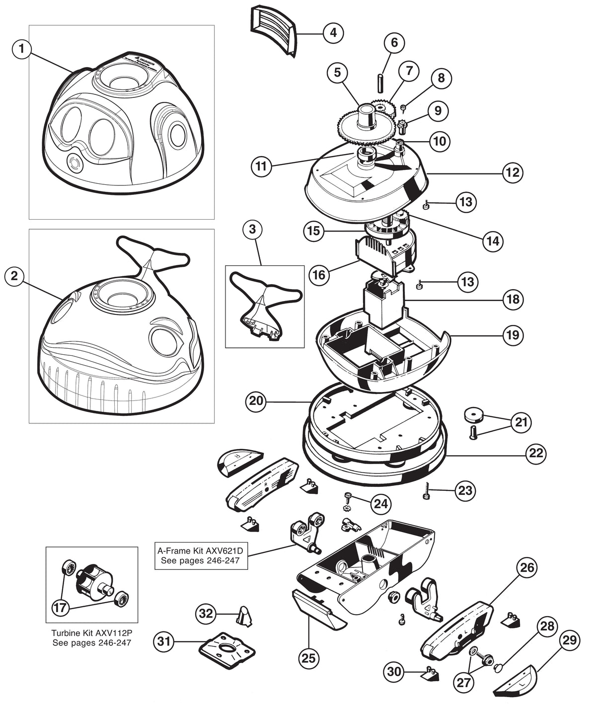 Hayward Wanda the Whale W3900 parts diagram