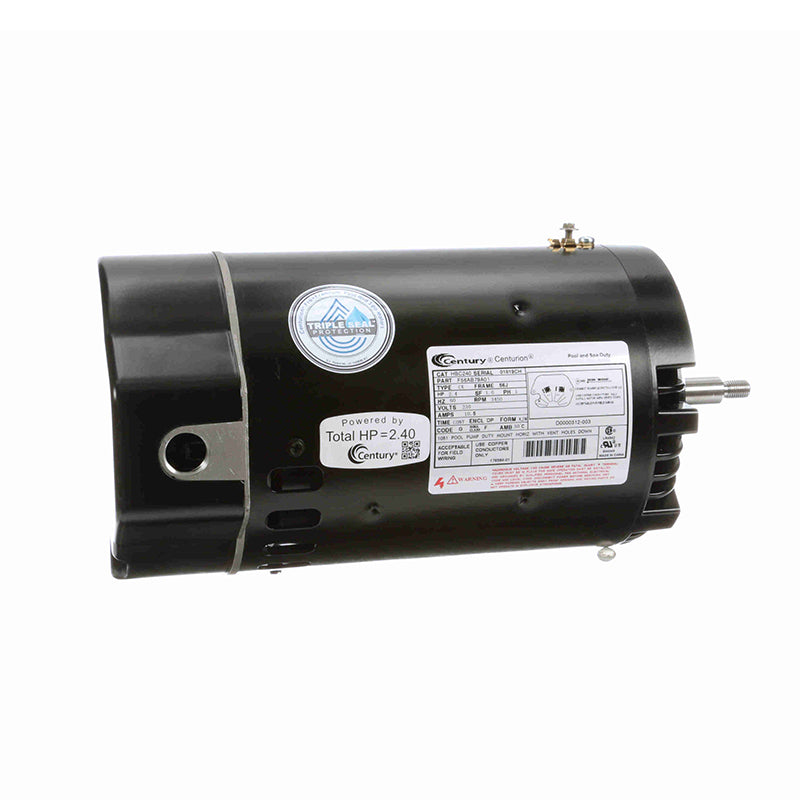 Century C-Face Centurion Pro Motor 2.4HP 230V 56JFR - HBC240