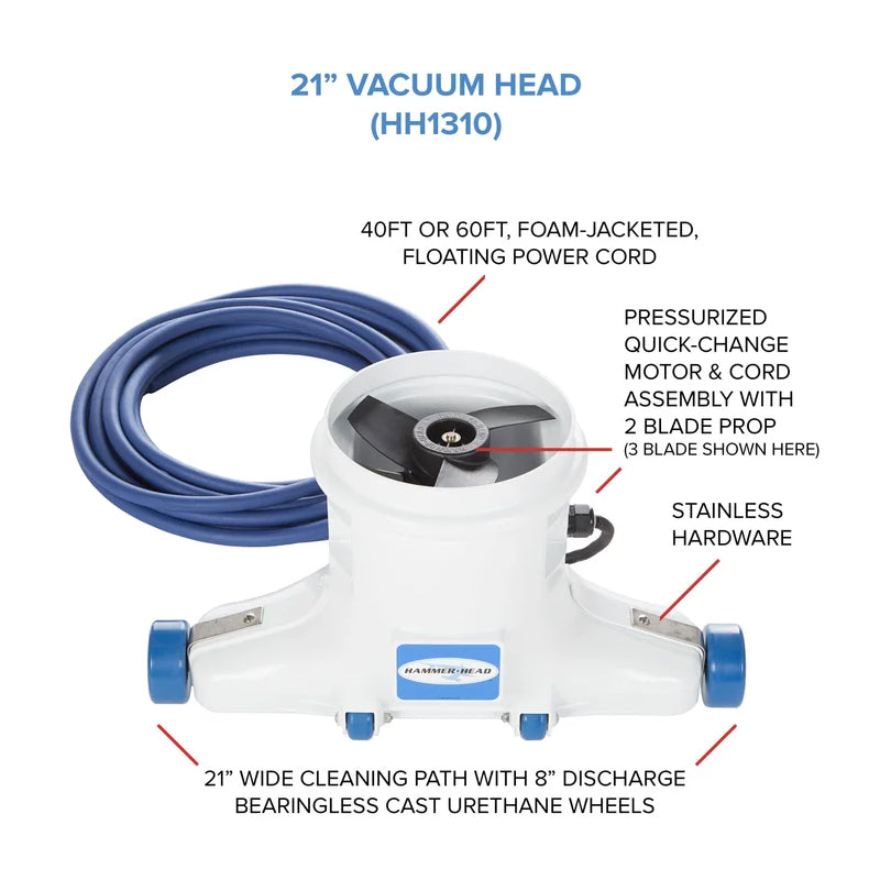 Hammerhead 21" Head Complete with Cord - HH1310