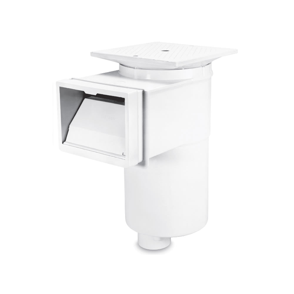 Hayward Concrete Auto-Skim Series Skimmer, 2" FIP, Square Cover, White | SP1082