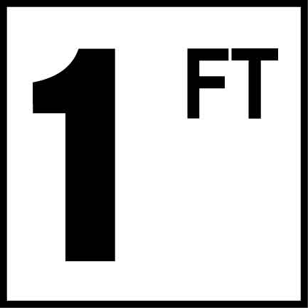 Inlays 1 Ft Smooth Marker Tile | C610010
