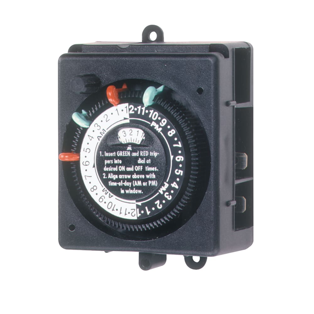 Intermatic Panel Mount Timer with Override 220V 24HR Spst - PB914N84