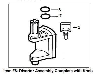 Jandy 1 1/2"- 2" Positive Seal 3-Port Diverter Valve 3406 parts diagram