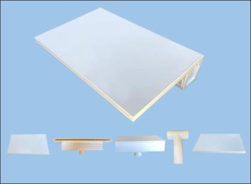 ARG Pool Waterfall Back Port 60"x6" Lip White - WF6006AWH