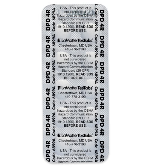 LaMotte Chlorine Dpd #4 Tablet 10PK Sheet - 6899A-M