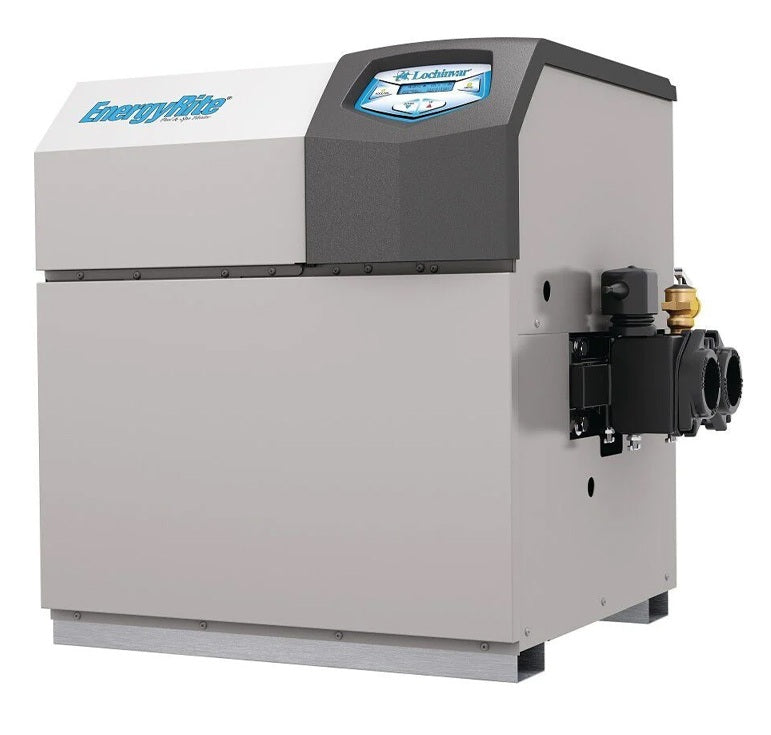 Lochinvar EnergyRite® 100143240 ERN-402-A Natural Gas Pool and Spa Heater 399K BTU; 120/240V, Cast Iron Header, Copper Tubing