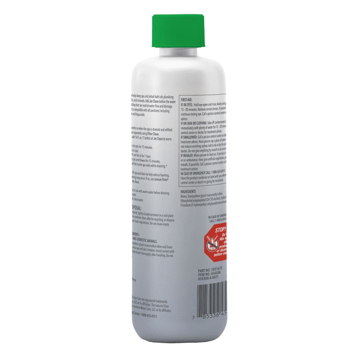 Leisure Time® 45450A Jet Clean 16 oz Bottle