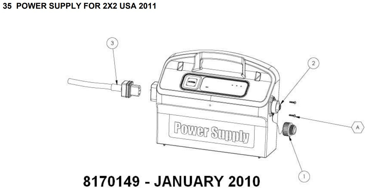 Maytronics Dolphin Wave 60 Robotic Pool Cleaner 24 VDC 99991060-US parts diagram