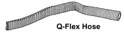 Q-Products 1.5"x 60" Lightweight Flexible Connector Hose - MPOQF60