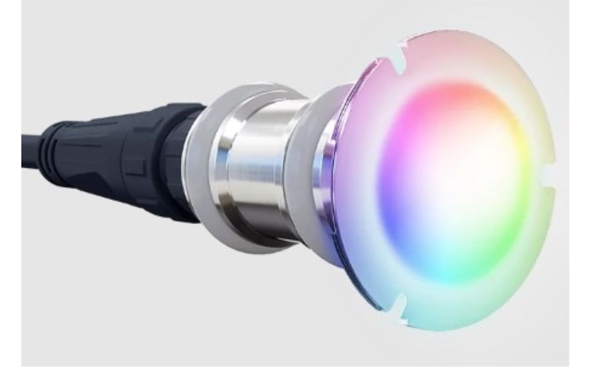 PAL Lighting 1-1/2" Treo Micro Multicolor Nicheless Pool & Spa Light with 80' Cable - 64-EGMIC-80