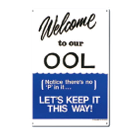 Poolmaster Sign Welcome to Our Pool - 41352