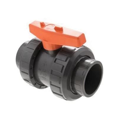 Praher Series True Union Ball Valve 1.5"S PVC S6 - BV6-1501PES