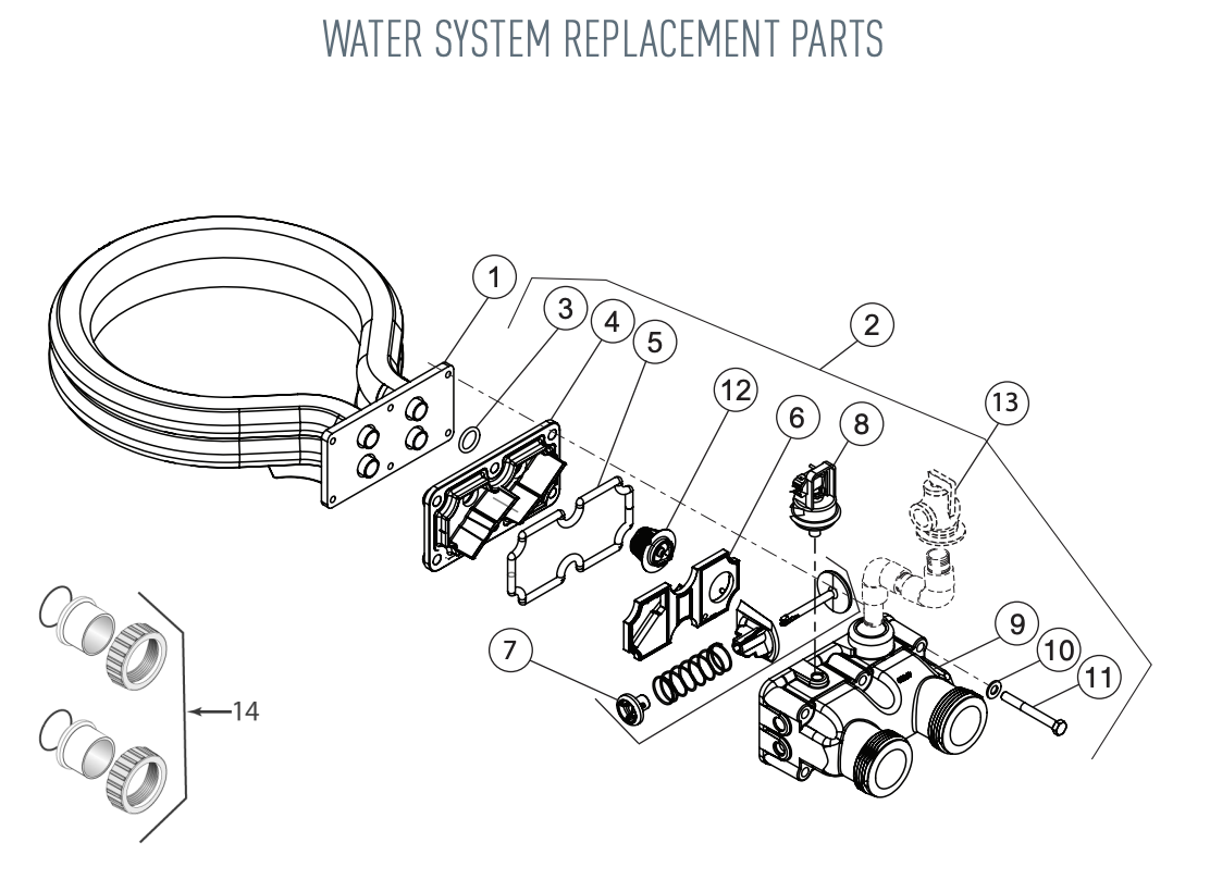 Pentair MasterTemp 125 Heater with Cord 125K BTU Liquid Propane EC-462025 parts diagram