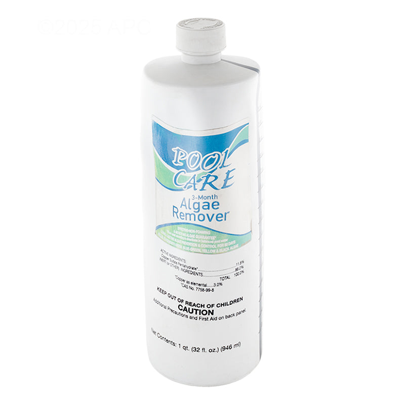 Pool Care 3 Month Algaecide - Quart Bottle - QPC10122EACH