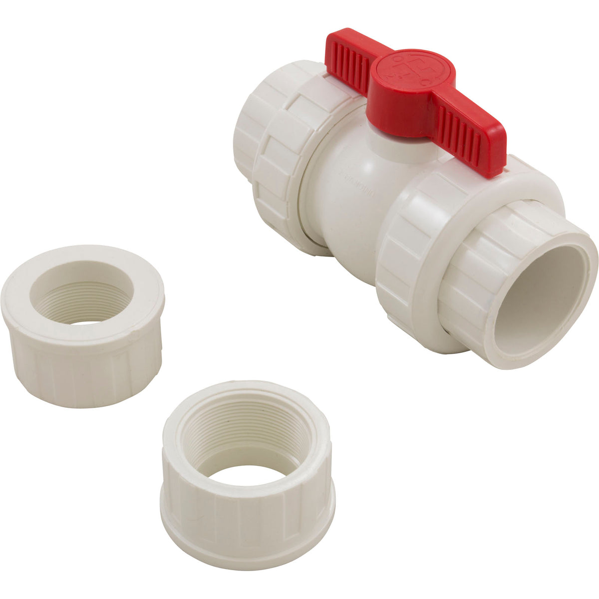 Hayward 2" PVC White True Union Ball Valve - QTA1020CSEW