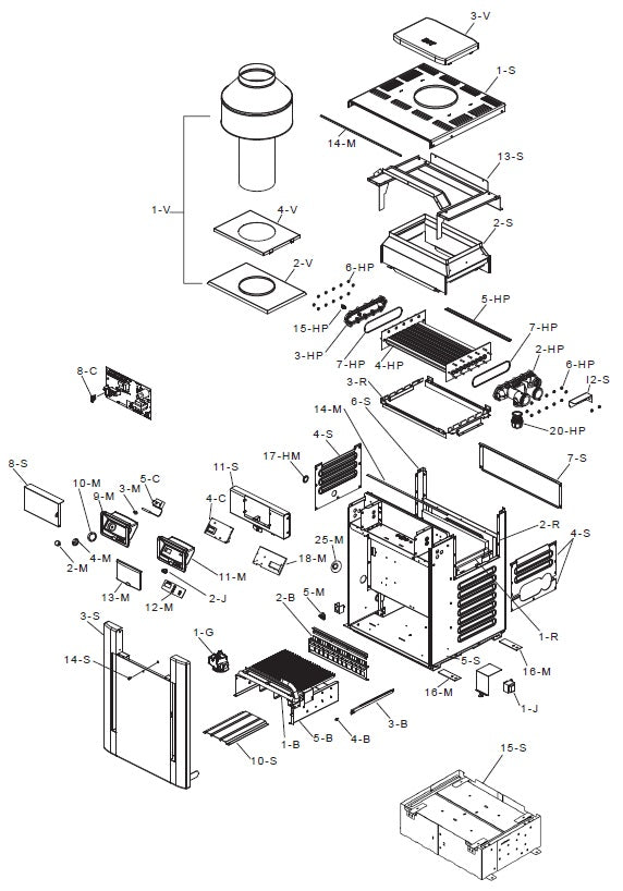 Raypak Model R406A Digital Pool & Spa Heater Natural Gas 399 MBTUH 009223 parts diagram