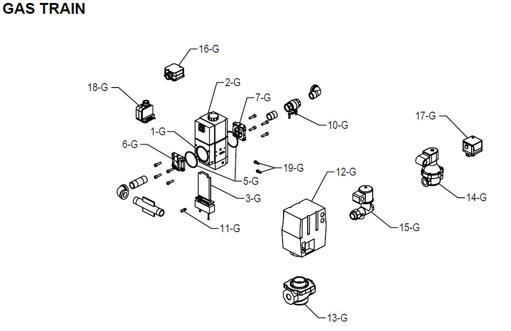 Raypak MVB P-1504A Cold Run Commercial Vertical Swimming Pool Heater 1,500,000K BTU/H 014384 parts diagram