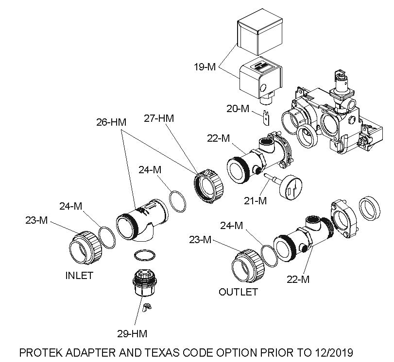 Raypak Digital Electronic Cupro Nickel Heater Natural Gas Heater #51 406K BTU 014941 parts diagram